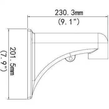 Wandhalterung ALLNET ALL-CAM2498-LEP für sichere Installation