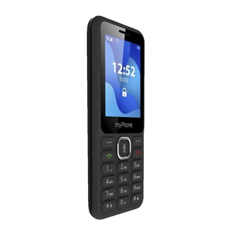 Mobiltelefon MYPHONE myPhone 6320, 2,4-Zoll-Anzeige, Dual-SIM, 1000 mAh, Bluetooth, FM-Radio, Schwarz