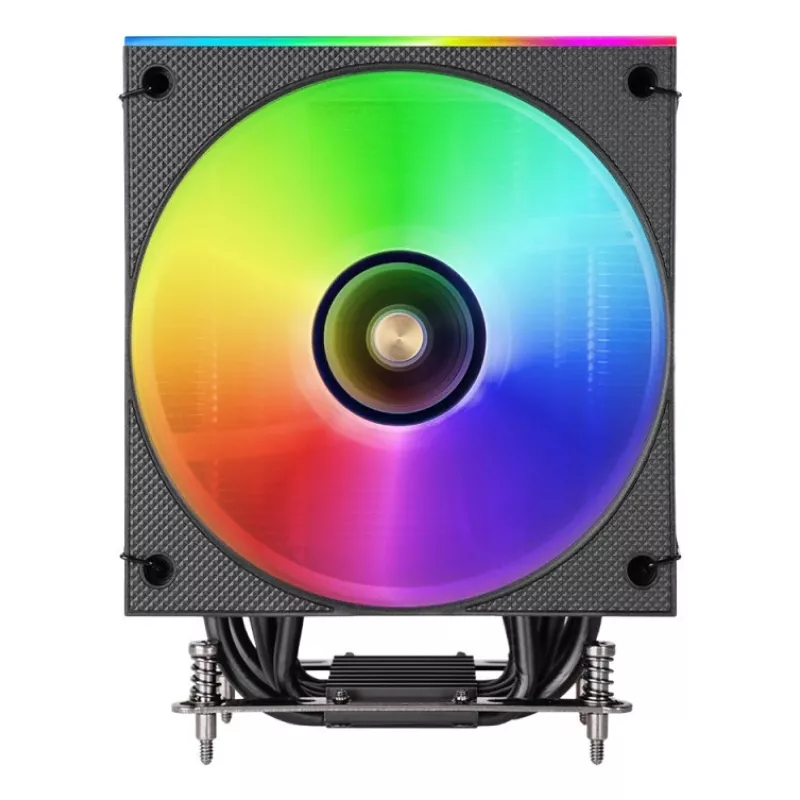Luftkühler TACENS Mars Gaming MCPU-LCD, 120-mm-Lüfter, TDP 300 W, unterstützt LGA1700/1200/115x/1366 und AM4/AM5, schwarz