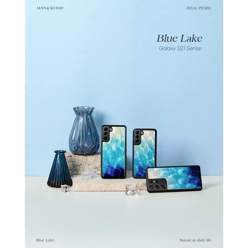 Schutzhülle iKins für Samsung Galaxy S21 in Blue Lake Schwarz