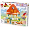 Bauspielzeug LEGO Bluey Familienhaus mit Gedächtnisspiel 10459 — 83 Teile, 3 Minifiguren, Alter 3+
