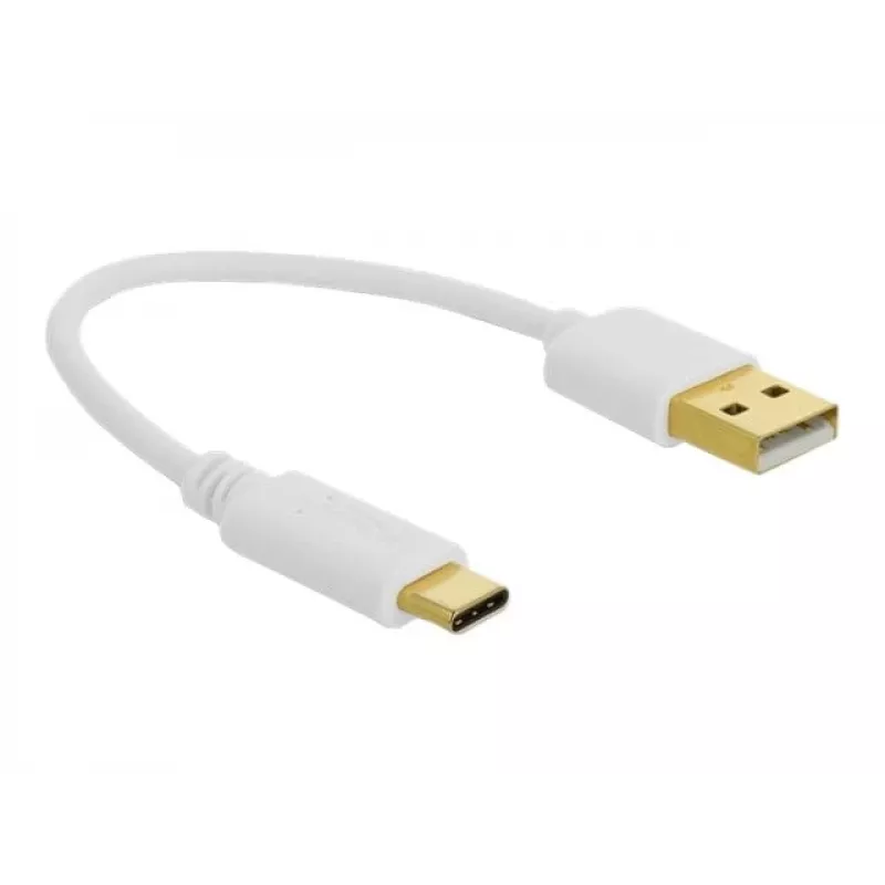USB-Ladekabel DeLOCK Typ-A auf USB Typ-C 15 cm