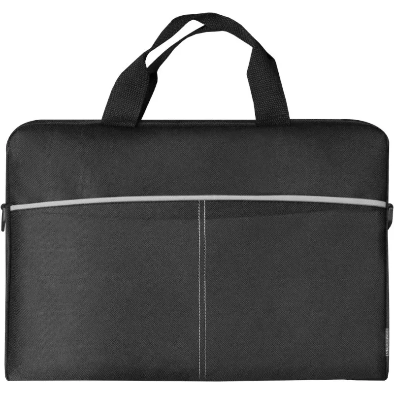 Laptoptasche DEFENDER Lite 39,6 cm (15,6 Zoll) Schwarz/Grau, Polyester, Reißverschluss, Tragegriff, abnehmbarer Schultergurt