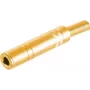 Kabelverbinder ShiverPeaks BS50800-G 6,3 mm Gold Buchse