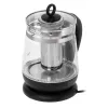 Adler Wasserkocher | AD 1299 | Elektrisch | 2200 W | 1,5 L | Glas | 360°-Drehsockel | Schwarz