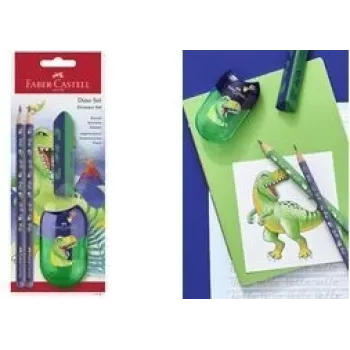 Schreibset Faber-Castell Dino Grün 111519 — Faber-Castell Schreibset Dino Grün