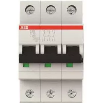 ABB Sicherungsautomat 10A S203-C10 pro M comp. 3pol.6kA für Sicherungsautomat S203-C10 (2CDS253001R0104)