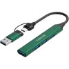 CANYON Hub DS-02 4in1 USB-A/C Grün