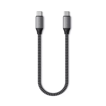 Satechi - USB-Kabel - USB-C (M) auf USB-C (M) - 25 cm - USB-Stromversorgung (100 W) (ST-TCC10M)