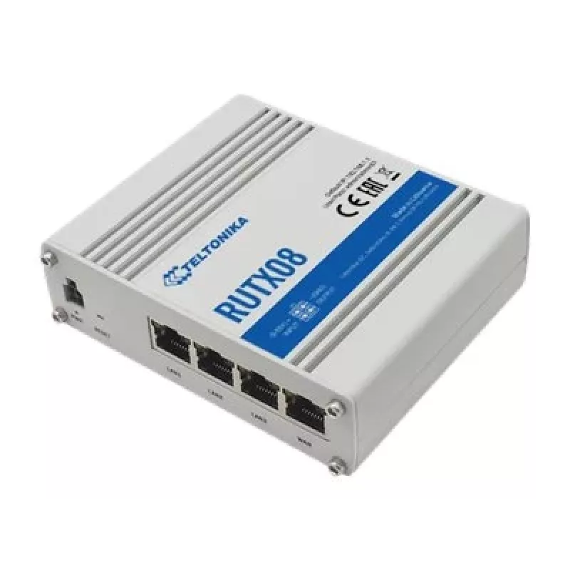 Teltonika RUTX08 Kabelgebundener Router Gigabit Ethernet Edelstahl