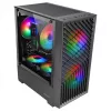 PC-Gehäuse TACENS Mars Gaming MC-VORTEX Mini Tower Mini-ITX/Micro-ATX Tempered Glass Schwarz, 3x120mm, 27,3 cm GPU, 162 mm CPU-Kühler