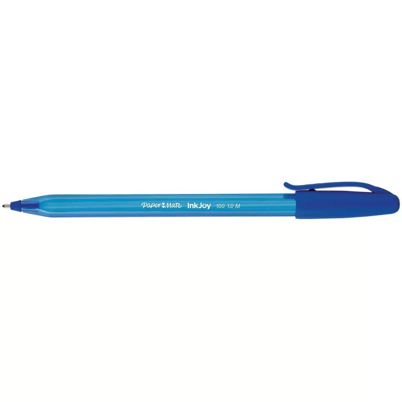 PAPER MATE Kugelschreiber InkJoy 100 Kappe 8 Stück M Blau