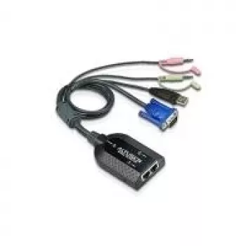 ATEN Dual USB - VGA auf CAT5e/6 KVM-Adapterkabel mit Audio und Virtual-Media-Unterstützung (nur für KM0932)