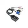ATEN Dual USB - VGA auf CAT5e/6 KVM-Adapterkabel mit Audio und Virtual-Media-Unterstützung (nur für KM0932)