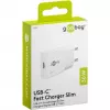 USB-C PD GaN schlank-Schnellladegerät (30 W) (Weiß)