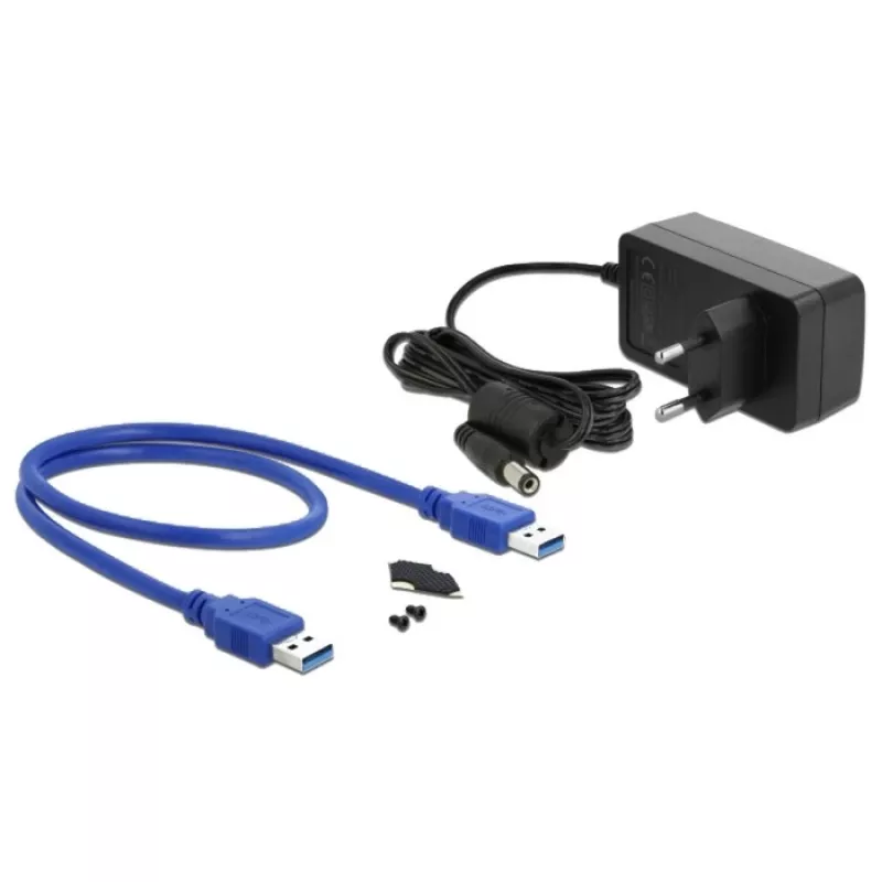 HDD-Gehäuse DeLOCK 42612 Schwarz 3,5 Zoll