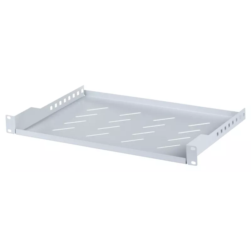 Rack shelf LANBERG AK-1004-S — 1U 19 Zoll grau, 483 mm Breite, 300 mm Tiefe, 25 kg Kapazität