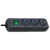 Power Extension Brennenstuhl Eco-Line 5m 3 AC Outlets Schwarz