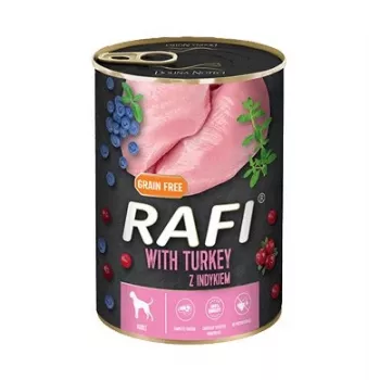 Dolina Noteci Rafi Hund-Nassfutter mit Truthahn, Heidelbeeren und Preiselbeeren – 800 g