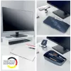 Monitorhalterung LEITZ Freestanding 64340001 — Tischständer für 61 cm (24 Zoll) Bildschirme, 20 kg Tragfähigkeit, höhenverstellbar, weiß