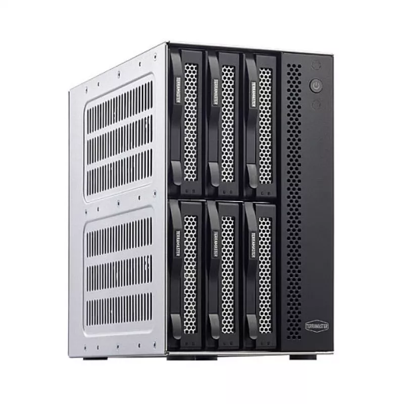 TerraMaster D6-320 Disk Array Desktop Schwarz 6 Laufwerke HDD SSD