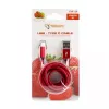 Sbox USB->Type-C M/M 1,5m CTYPE-1.5R Erdbeerrot