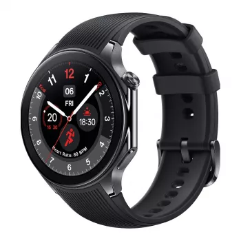 OnePlus Watch 2 - 46 mm - Smartwatch mit Armband - Fluorelastomer - Handgelenkgröße: 140-210 mm - Anzeige 3,63 cm (1,43)