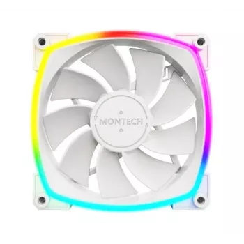 Montech RX120 PWM Computergehäuselüfter 12 cm Weiß 3 Stück
