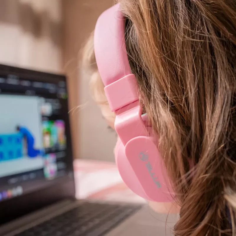 Kopfhörer Tellur Buddy Bluetooth Over-Ear Pink