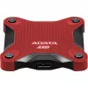 Externe SSD ADATA SD620 1 TB, tragbar USB 3.2 Gen 2 (Micro-USB B), Lesegeschwindigkeit 520 MB/s, Schreibgeschwindigkeit 460 MB/s, stoßfest, Rot