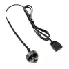 XSPC ARGB LED-Stopfen G1/4 5V 3-Pin, Schwarz/Chrom