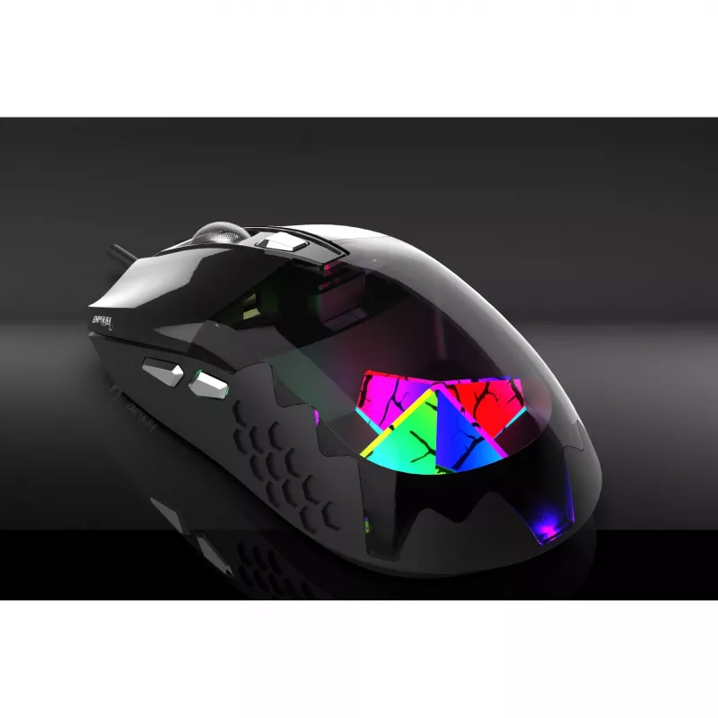 INCA Cian INCA Empousa 3D RGB Led 7200 Dpi Makrotasten Private Gaming-Maus