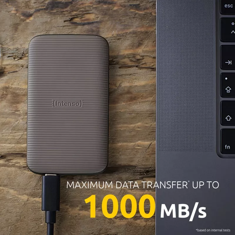 SSD disk Intenso 500GB USB Type-C 3.2 Gen 2 Braun