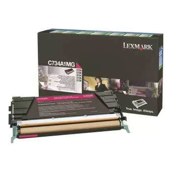 Lexmark - Tonerpatrone - 1 x Magenta - 6000 Seiten - LRP / LCCP (0C734A1MG)