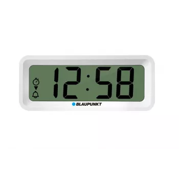 Wecker BLAUPUNKT CL04WH Multifunktionsuhr, weiß — Thermometer, Kalender, Schlummerfunktion, 88×37×21 mm