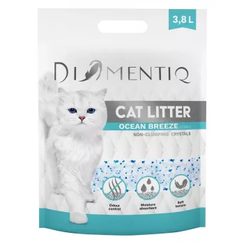 Klumpstreu DIAMENTIQ Diamentiq Ocean Breeze 3.8 l — Silikongranulat, 1,5 kg, antibakteriell, staubfrei