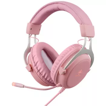 Deltaco GAM-030-P Kopfhörer und Headset kabelgebunden Headband Gaming USB Typ-A Pink (GAM-030-P)