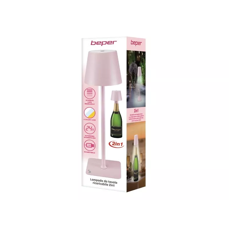Elektrischer Wasserkocher Beper P201UTP125 1,7 L 2200 W Edelstahl-Heizelement kabellos