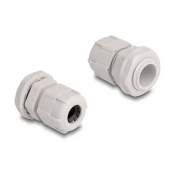 Kabelverschraubung M16 DELOCK, Kunststoff, grau, 10er-Pack
