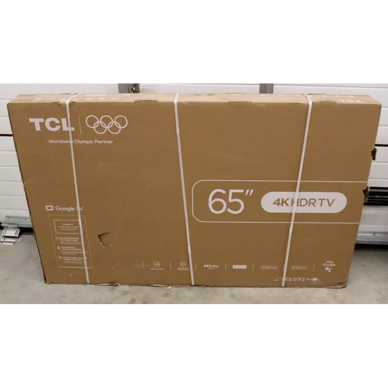 TCL 65V6C 65-Zoll LED 4K Smart TV mit Google TV – 65 Zoll (beschädigte Verpackung)