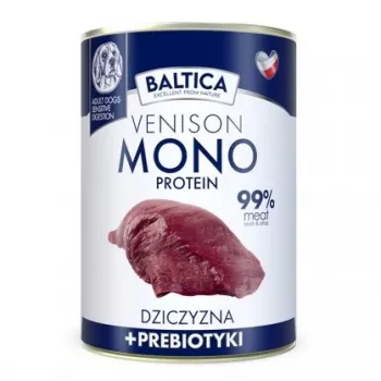 BALTICA Nutraceutic Monoprotein Hirsch mit Präbiotika - Nassfutter für Hunde - 400g