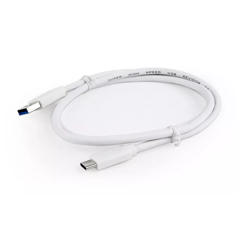 USB-Datenkabel Gembird USB A auf USB C 1 m, USB 3.2 Gen 1, weiß