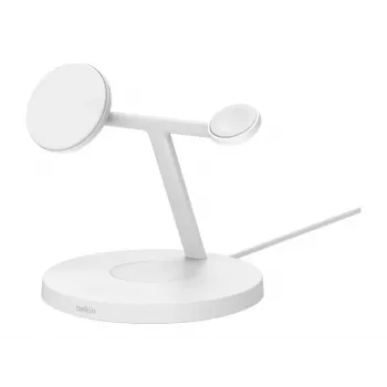 Belkin BoostCharge Pro Kopfhörer, Smartphone, Smartwatch Weiß USB Kabelloses Laden Schnellladen Innenbereich