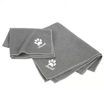 Handtuch VILEDA Pet Wipes 172650 450x700 mm, Polyester, maschinenwaschbar, grau