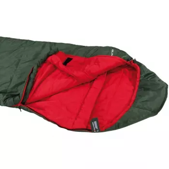 Mumien-Schlafsack Schwarz Arrow ECO (Dunkelgrün/Rot)