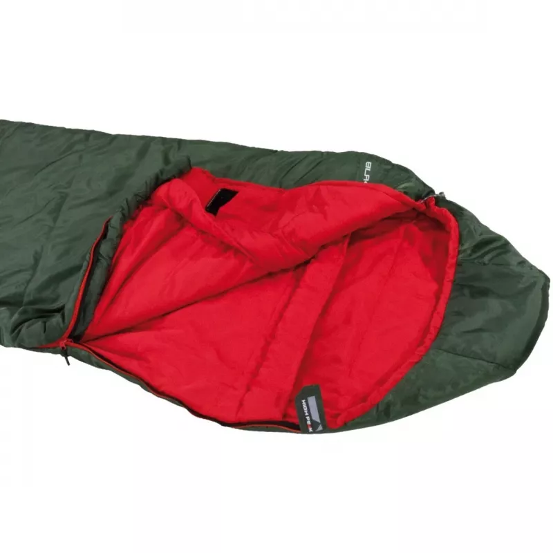 Mumien-Schlafsack Schwarz Arrow ECO (Dunkelgrün/Rot)