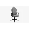 Aerocool Crown AeroSuede universeller Gaming-Stuhl mit gepolsterter Sitzfläche, Steingrau