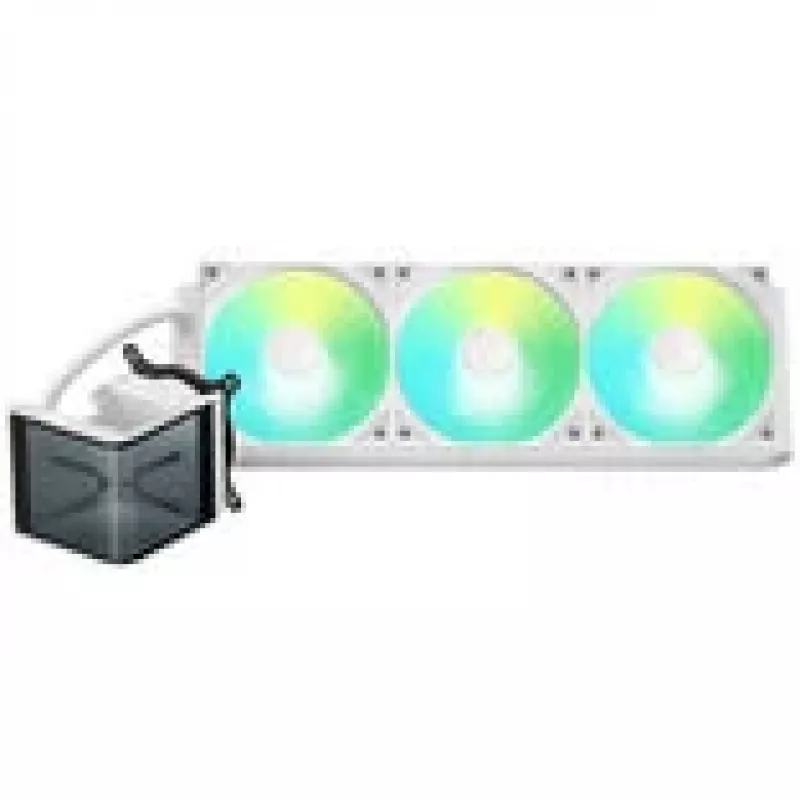 Lian Li O11 Vision Compact + TRYX PANORAMA SE ARGB Complete Liquid Cooling - Weiß, 360mm