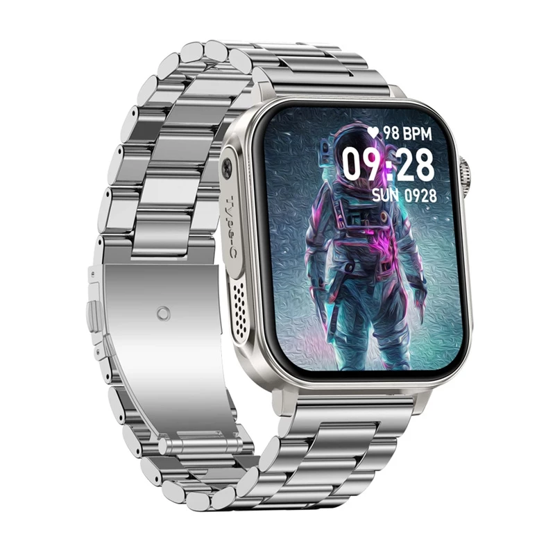 Smartwatch Colmi P80 Steel Silver mit Bluetooth und Herzfrequenzmesser