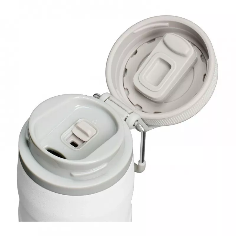 Thermobecher STANLEY Iceflow Täglicher Gebrauch 470 ml, Edelstahl, Flip-Verschluss, weiß